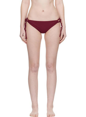 Jil Sander 女士 泳裤 红色 Tangle 比基尼泳裤