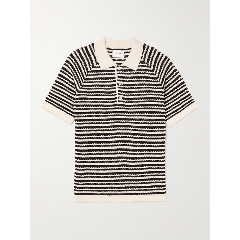 NN.07 男士 FW25 衬衫 Brett 6686 条纹有机棉Polo衫