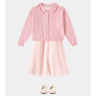 花朵真丝童装 Bonpoint Elmae 连衣裙 女童