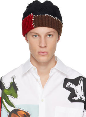 Marni 男士 毛线帽 黑色 Wool Mixed Knit 毛线帽