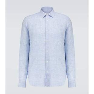 Orlebar Brown 男士 衬衫 Giles 亚麻长袖