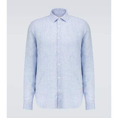 Orlebar Brown 男士 衬衫 Giles 亚麻长袖