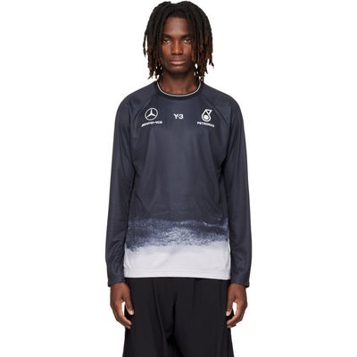 Y-3 男士 T恤 黑色 Mercedes-AMG F1 联名 Mechanics Jersey