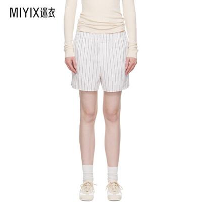 Ami Paris 女款白色 Cotton Elasticated 短裤 迷衣时尚