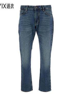 【春夏新品】Emporio Armani阿玛尼 Loops 蓝色连腰带徽标拼缀后(