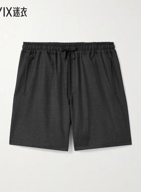 【早秋新品】SAMAN AMEL 男款直筒羊毛抽绳短裤 迷衣时尚