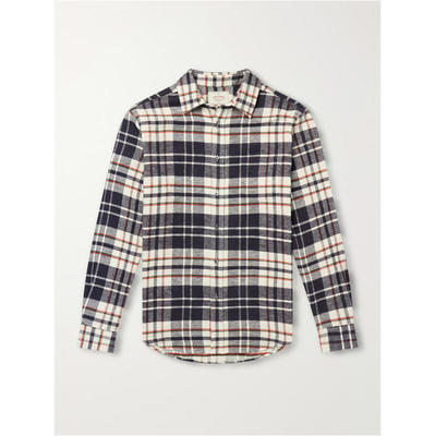 PORTUGUESE FLANNEL 男士 SS27 衬衫 Hillside 格纹棉质法兰绒