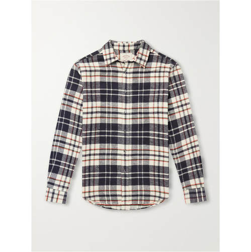 PORTUGUESE FLANNEL 男士 SS27 衬衫 Hillside 格纹棉质法兰绒