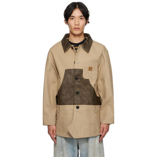 Andersson Bell 男士 夹克 驼色 Carpenter Shorts Inserted