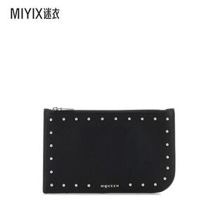 男款 黑色皮革 McQueen亚历山大·麦昆 Alexander 春夏新品 AMQ