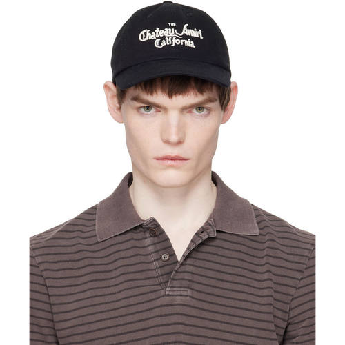 Amiri 埃米尔 男士 棒球帽 黑色 Chateau Amiri Dad