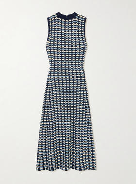 Escvdo 女士 SS25 中长连衣裙 Pacifico 钩花棉质长款连衣裙