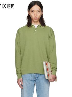 vowels 男款绿色 Light Weight Knit Polo 衫 迷衣时尚