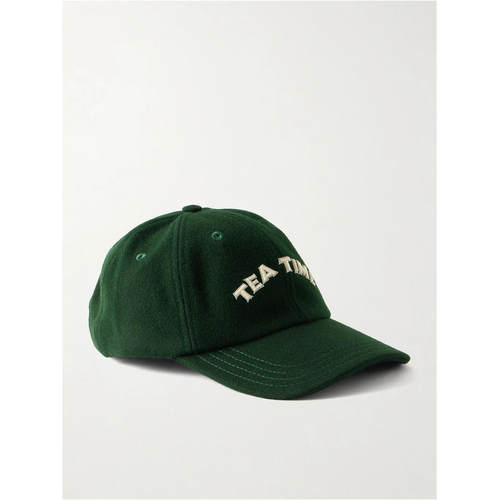 Drake's 男士 FW26 棒球帽 Tea Time 刺绣羊毛
