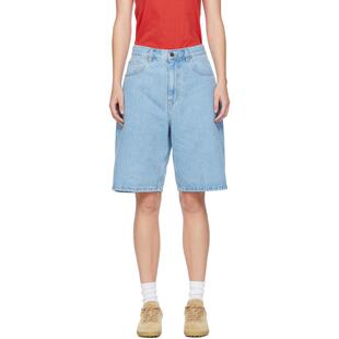 Carhartt WIP 卡哈特 女士 牛仔短裤 蓝色 Brandon