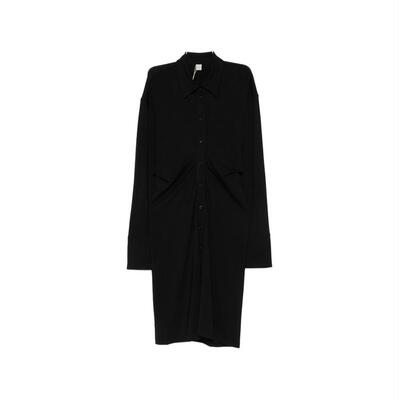 Totême 女士 FW26 中长连衣裙 TOTEME PRE 黑色连衣裙