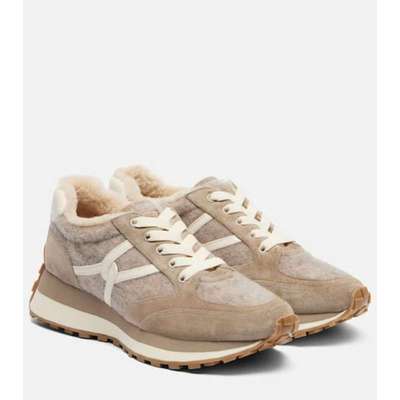 Veronica Beard 女士 运动鞋 Valentina 山羊皮边皮质运动鞋