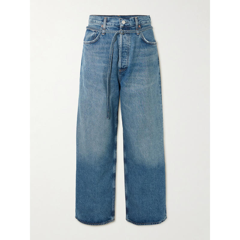 AGOLDE 女士 牛仔长裤 Emmi 束带高腰阔腿牛仔裤