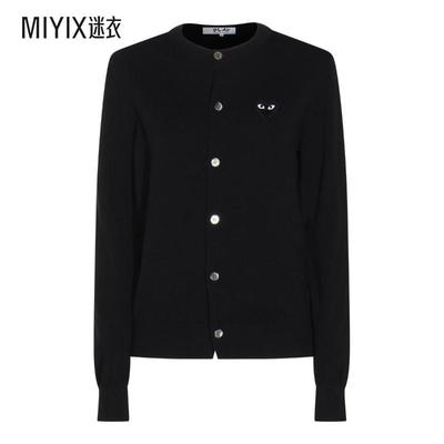 [秋冬新品]Comme Des Garcons Play川久保龄 男女同款黑色羊毛针