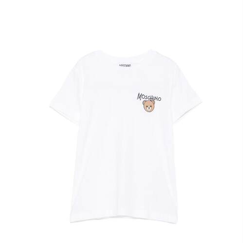 Moschino 莫斯奇诺 男童 上衣 Moschino and Polos T恤白色童装
