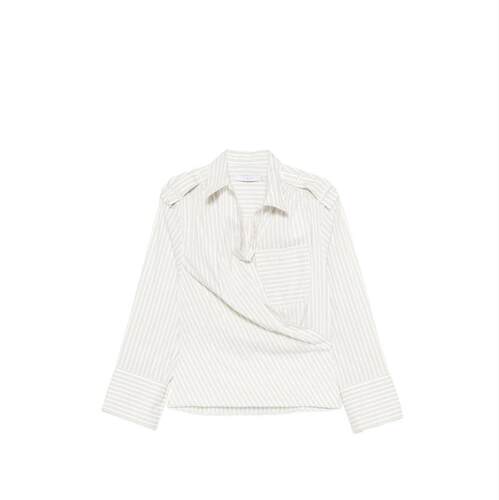 IRO 女士 SS26 衬衫 蕾丝条纹棉质
