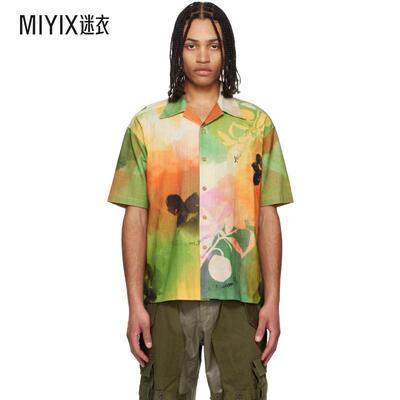 Andersson Bell 男款独家发售多色 Rhino Tie Dye Print 衬衫 迷