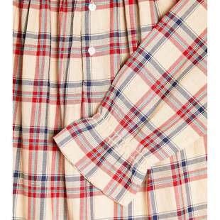 Bonpoint 女童 睡衣 Blessing 格纹棉质童装