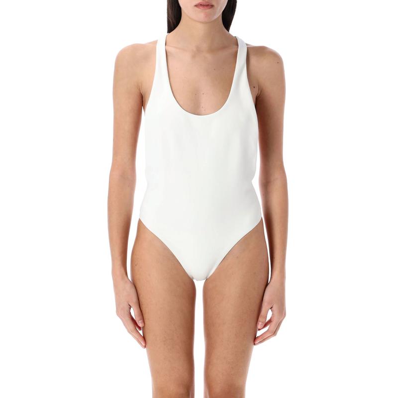 Zimmermann 女士 SS25 连体泳衣 Everley Scoop Bow 1PC 连体泳衣