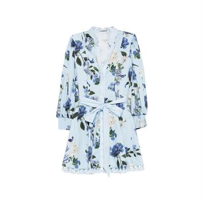 Alice + Olivia 爱丽丝 + 奥利维亚 女士 短款连衣裙 浅蓝连衣裙