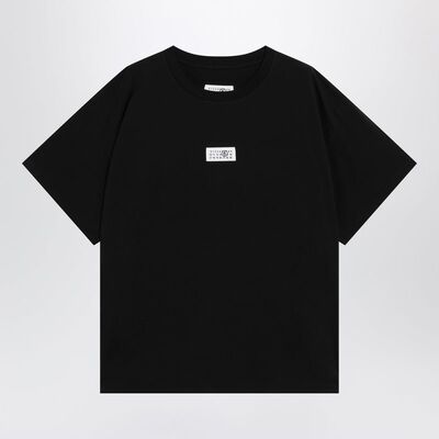 MM6 Maison Margiela 马吉拉MM6 男士 T恤 NUMERIC 黑色棉质徽标