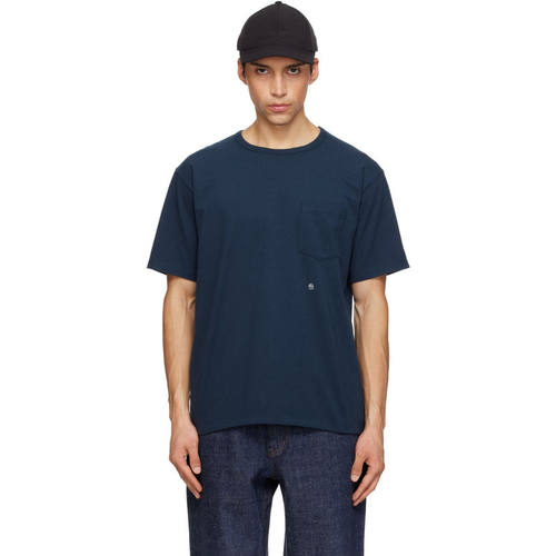 nanamica 七海之家 男士 T恤 海军蓝 COOLMAX Jersey Pocket