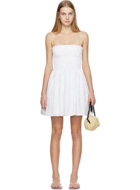 Matteau 女士 短款连衣裙 白色 Shirred Bodice 连衣裙