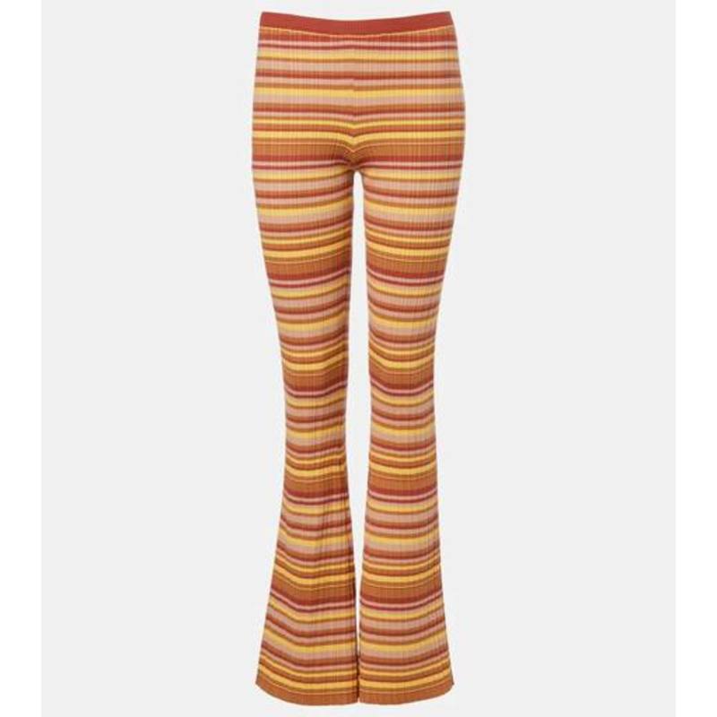 Bananhot 女士 长裤 Ann 罗纹针织条纹喇叭长裤