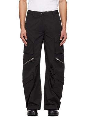 Heliot Emil 男士 长裤 黑色 Calyx 工装裤
