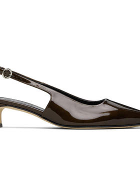 Aeyde 女士 高跟鞋 棕色 Catrina Patent Leather 中跟鞋