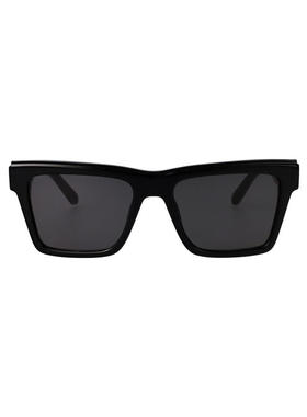 Off-White 中性（成人） SS26 太阳镜 光泽黑色醋纤太阳眼镜