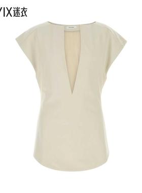 【春夏新品】Entire Studios 男女Deep 沙色弹力聚酯混纺V领背心