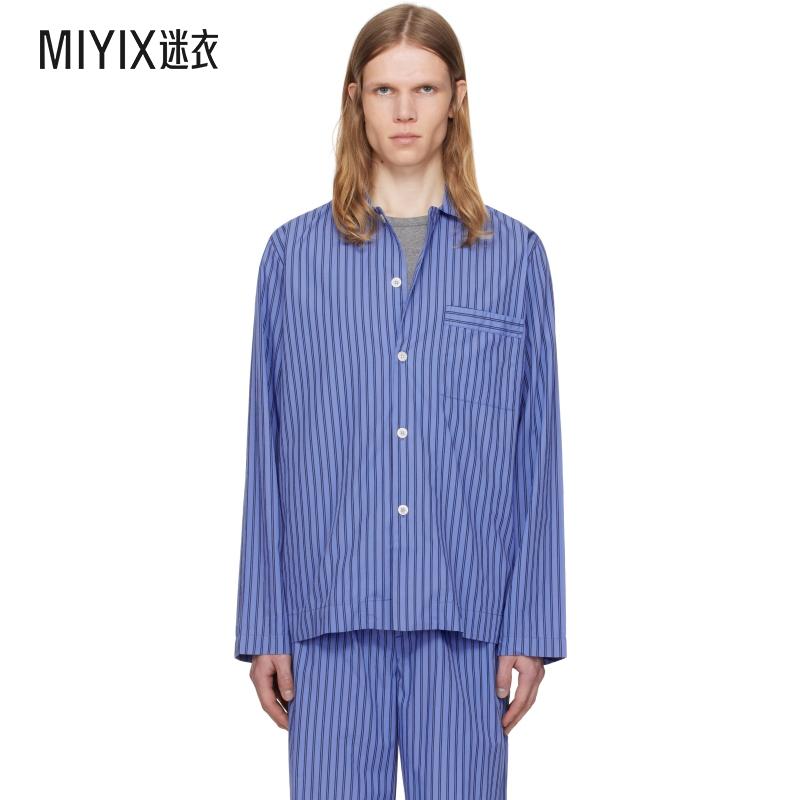 Tekla Fabrics 男款海军蓝睡衣 迷衣时尚