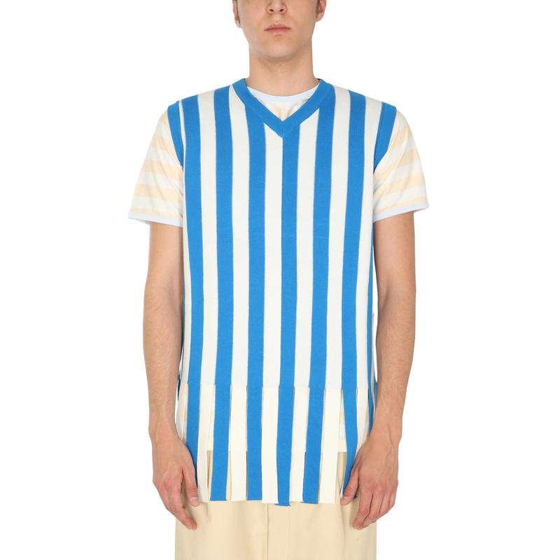 Sunnei 男士 SS21 毛衣 条纹图案毛衣