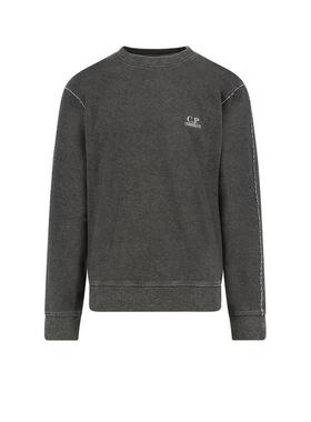 C.P. Company 男士 SS26 卫衣 CP公司標誌刺繡圓領運動衫