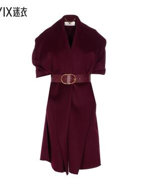 【秋冬新品】Elisabetta Franchi 女款MANTELLA 羊毛双外套(PANNO