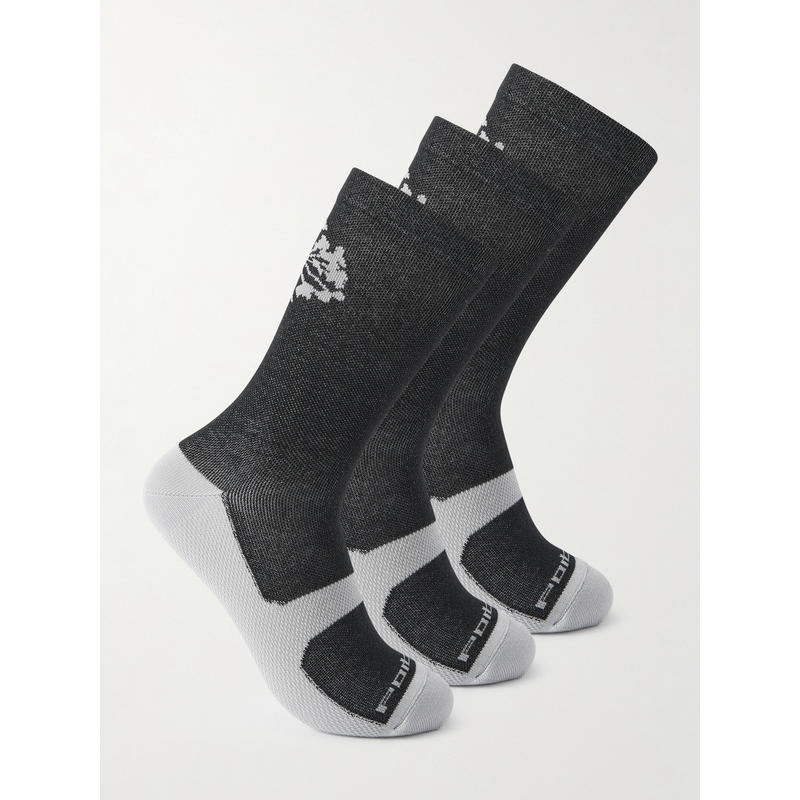 PORTAL 男士 SS26 袜子 Active 图案3对装双面提花袜子