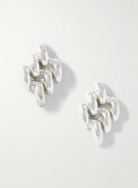 YSSO 女士 耳环 迷你金属带纯银耳环