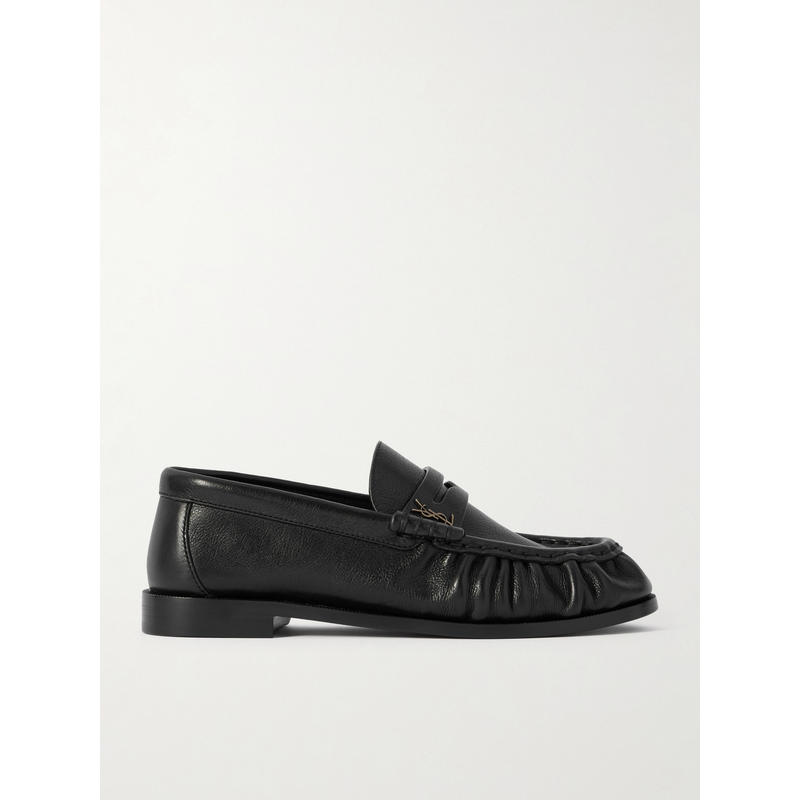 Saint Laurent 女士 SS26 乐福鞋 Le 简便Logo精饰皮质乐福鞋