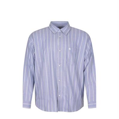 Carhartt WIP 卡哈特 男士 SS26 衬衫 Carhartt WIP 条纹长袖