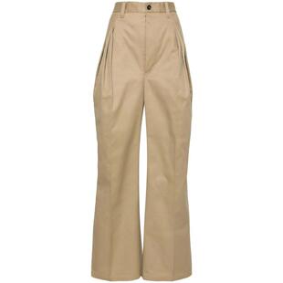 女士 SS25 西装 Maison 侧褶阔腿休闲裤 马丁·马吉拉 裤 Margiela