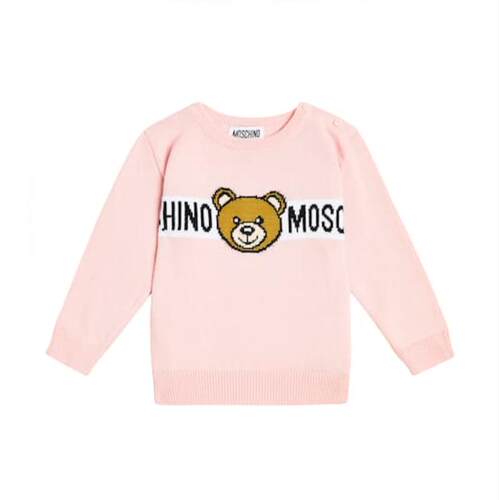 Moschino 莫斯奇诺 婴儿 毛衣 泰迪熊棉质针织运动衫童装