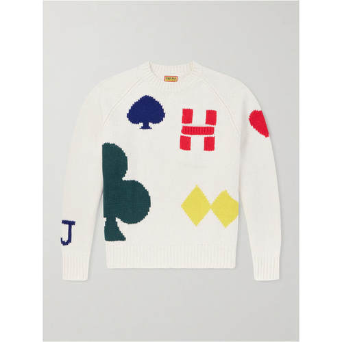 HUMAN MADE 男士 FW26 毛衣 嵌花羊毛混纺