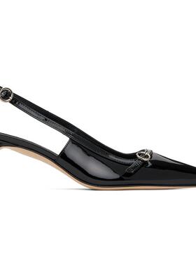 Aeyde 女士 高跟鞋 黑色 Saba Leather 中跟鞋