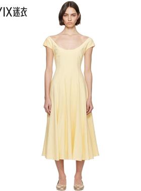 Danielle Guizio 女款黄色 Leila 连衣裙 迷衣时尚